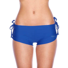 Load image into Gallery viewer, Bikram yoga shorts Michelle | Shorts | Color: blue | Pole Shorts | Dragonfly Pole Dance Clothing and Bikram Hot Yoga Wear