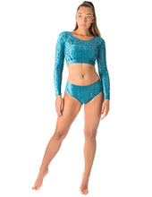 Cargar imagen en el visor de la galería, Pole Dance Short Hot Pants Velvet Dragonfly