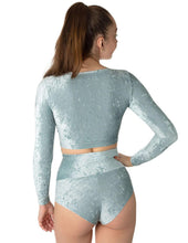 Cargar imagen en el visor de la galería, Shorts de cintura alta Betty Velvet Dragonfly