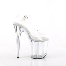 Cargar imagen en el visor de la galería, Sandalia Pole Dance Pleaser FLAMINGO-808 Clear | Stock España | Envío gratis