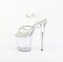Load image into Gallery viewer, Pole Dance Pleaser Sandal FLAMINGO-808PREM-STN Transparent 20 cm