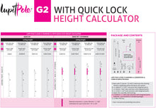 Carregar imagem no visualizador da galeria, Barra de dança de pole dance LUPIT POLE CLASSIC G2 QUICK LOCK PÓ BRANCO 45MM - 24/48 HRS EM ESTOQUE VIVE POLE
