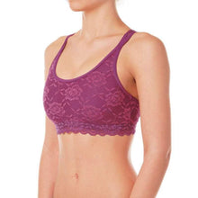 Carregar imagem no visualizador da galeria, Top Nicole Lace (encaje) Dragonfly - ruby lace