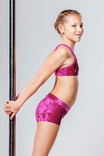 Cargar imagen en el visor de la galería, Girls' Sports Bra Xenia | Activewear | Color: red | Girl's sports bra | Dětská sportovní podprsenka | Dívčí sportovní podprsenka | Madchen Sport BH | Brassiere sport entfants | Dragonfly Pole Dance Clothes and Bikram Hot Yoga Outfit