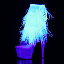 Load image into Gallery viewer, Tacones Pleaser ADORE-1017MFF Transparente Blanco Marabou