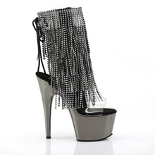 Load image into Gallery viewer, Tacones Pleaser ADORE-1017RSF Transparente Negro Dark