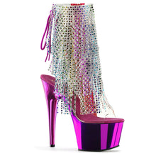 Load image into Gallery viewer, Tacones Pleaser ADORE-1017RSF Transparente Fuchsia Cromo