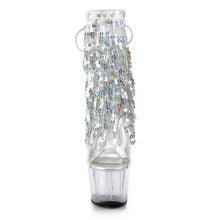 Carregar imagem no visualizador da galeria, Tacones Pleaser ADORE-1017SQF Transparente Plata Holo