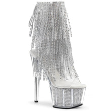 Cargar imagen en el visor de la galería, Tacones Pleaser ADORE-1017SRS Transparente Plata