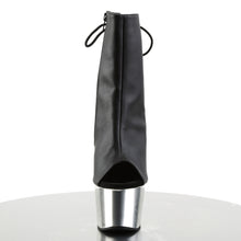 Cargar imagen en el visor de la galería, Botas Pleaser ADORE-1018 - Negro piel sintética / Cromo plata