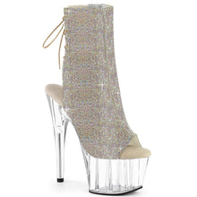 Carregar imagem no visualizador da galeria, Tacones Pleaser ADORE-1018C-RS Plata Transparente