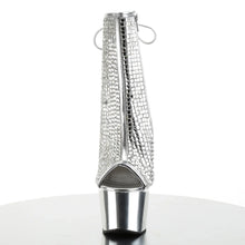 Cargar imagen en el visor de la galería, Tacones Pleaser ADORE-1018DCS Plata Cromo