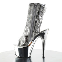 Cargar imagen en el visor de la galería, Tacones Pleaser ADORE-1018DCS Plata Cromo