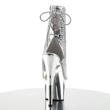 Cargar imagen en el visor de la galería, Tacones Pleaser ADORE-1018DCS Plata Cromo