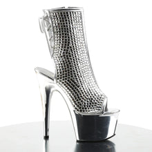 Cargar imagen en el visor de la galería, Tacones Pleaser ADORE-1018DCS Plata Cromo