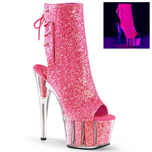 Load image into Gallery viewer, Tacones Pleaser ADORE-1018G Neon Rosa Purpurina