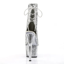Cargar imagen en el visor de la galería, Tacones Pleaser ADORE-1018G Plata Purpurina