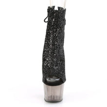 Carregar imagem no visualizador da galeria, Tacones Pleaser ADORE-1018GT Negro Purpurina Ahumado