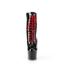 Cargar imagen en el visor de la galería, Botas Pleaser ADORE-1020 - Negro charol / Negro-rojo