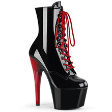 Cargar imagen en el visor de la galería, Botas Pleaser ADORE-1020 - Negro charol / Negro-rojo