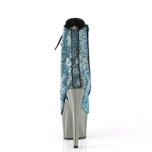 Cargar imagen en el visor de la galería, Tacones Pleaser ADORE-1020CHRS Turquoise Pewter Cromo