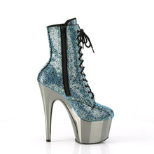 Cargar imagen en el visor de la galería, Tacones Pleaser ADORE-1020CHRS Turquoise Pewter Cromo