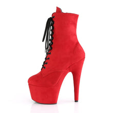 Load image into Gallery viewer, Tacones Pleaser ADORE-1020FS Rojo Faux Suede