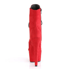 Load image into Gallery viewer, Tacones Pleaser ADORE-1020FS Rojo Faux Suede