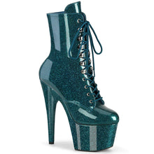 Cargar imagen en el visor de la galería, Tacones Pleaser ADORE-1020GP Teal Purpurina Charol
