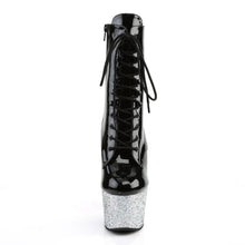 Cargar imagen en el visor de la galería, Tacones Pleaser ADORE-1020LG Negro Charol Plata