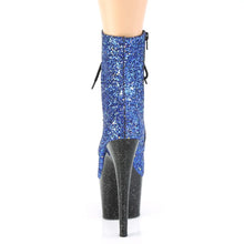 Carregar imagem no visualizador da galeria, Tacones Pleaser ADORE-1020MG Azul Purpurina Negro