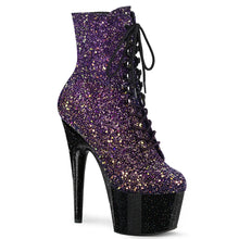 Cargar imagen en el visor de la galería, Tacones Pleaser ADORE-1020OMBG Morado Purpurina Negro