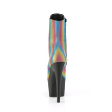 Cargar imagen en el visor de la galería, Tacones Pleaser ADORE-1020REFL-02 Rainbow Reflective Negro