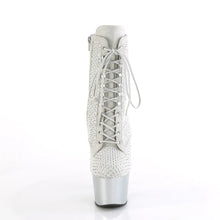 Load image into Gallery viewer, Tacones Pleaser ADORE-1020RM Plata Faux Sude