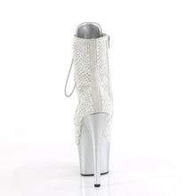 Load image into Gallery viewer, Tacones Pleaser ADORE-1020RM Plata Faux Sude