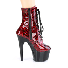 Cargar imagen en el visor de la galería, Tacones Pleaser ADORE-1020SP Rojo Snake Print