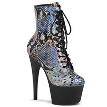 Load image into Gallery viewer, Tacones Pleaser ADORE-1020SP Plata Holo Snake
