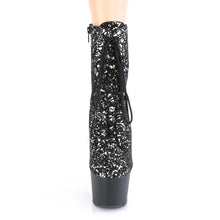 Cargar imagen en el visor de la galería, Tacones Pleaser ADORE-1020SPLAT Negro Velvet Plata