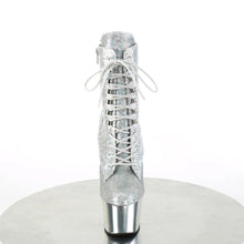 Cargar imagen en el visor de la galería, Tacones Pleaser ADORE-1020SQ-02 Plata Holo Sequins
