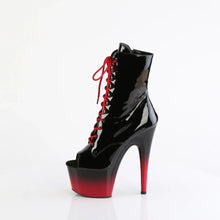 Cargar imagen en el visor de la galería, Tacones Pleaser ADORE-1021BR-H Negro Charol Rojo