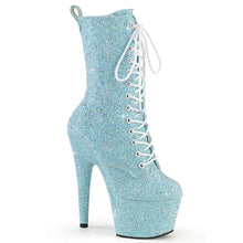 Cargar imagen en el visor de la galería, Tacones Pleaser ADORE-1040GR B. Azul Purpurinas