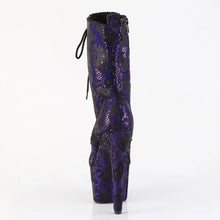 Load image into Gallery viewer, Tacones Pleaser ADORE-1040SPF Morado Snake Print