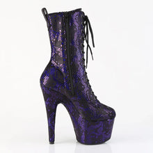 Load image into Gallery viewer, Tacones Pleaser ADORE-1040SPF Morado Snake Print