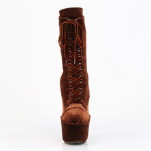 Cargar imagen en el visor de la galería, Tacones Pleaser ADORE-1045VEL Marrón Velvet M