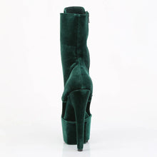Cargar imagen en el visor de la galería, Tacones Pleaser ADORE-1045VEL Emerald Verde Velvet