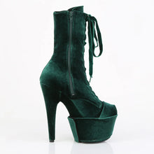 Cargar imagen en el visor de la galería, Tacones Pleaser ADORE-1045VEL Emerald Verde Velvet