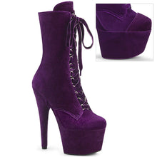 Cargar imagen en el visor de la galería, Tacones Pleaser ADORE-1045VEL Morado Velvet