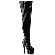 Load image into Gallery viewer, Tacones Pleaser ADORE-3000WCF Negro Str. Charol