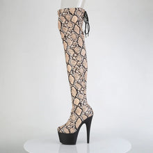 Cargar imagen en el visor de la galería, Tacones Pleaser ADORE-3008SP-BT Tan Marrón Snake