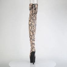 Cargar imagen en el visor de la galería, Tacones Pleaser ADORE-3008SP-BT Tan Marrón Snake